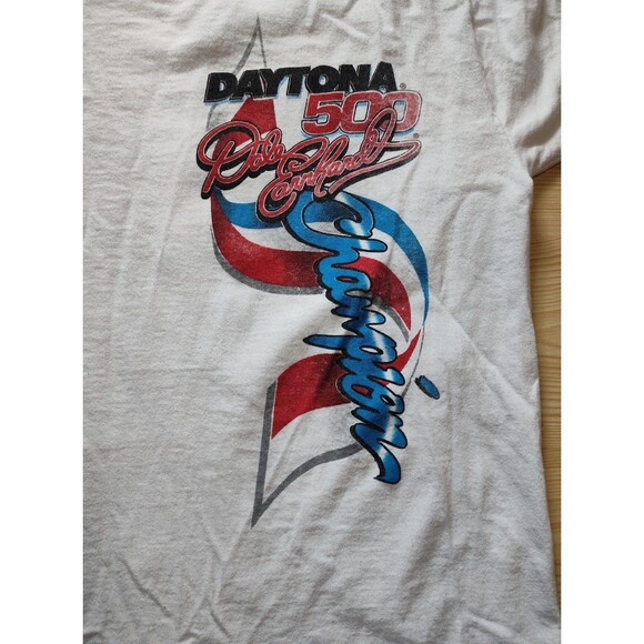 Competitor View Dale Earnhardt Shirt Extra Large White Vintage Daytona 500 3 Men - Picture 3 of 6